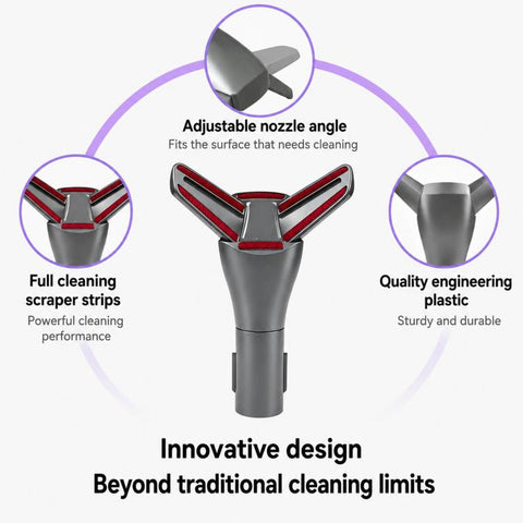 Mattress Tool Attachment For Dyson V15 / V11 / V10 / V8 / V7 Vacuum Cleaners 30 Degree Adjustable Angle Bed Dusting Brush, Single Attachment, Hose+Attachment