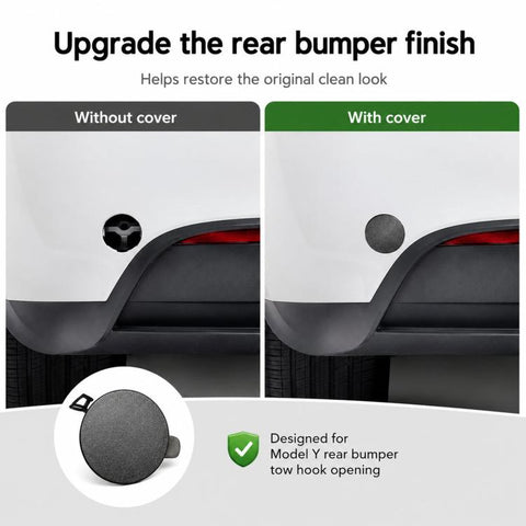 For 2020-2023 Tesla Model Y Rear Bumper Trailer Cover 1494426-00-A, 1494426-00-A