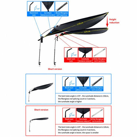 Office Sun Protection Privacy Shield Curtain Indoor Sun Blocker Preventing Direct Air-Condition Blows, Long Black, Short Black, Long White, Long Red