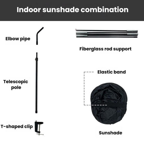 Office Sun Protection Privacy Shield Curtain Indoor Sun Blocker Preventing Direct Air-Condition Blows, Long Black, Short Black, Long White, Long Red