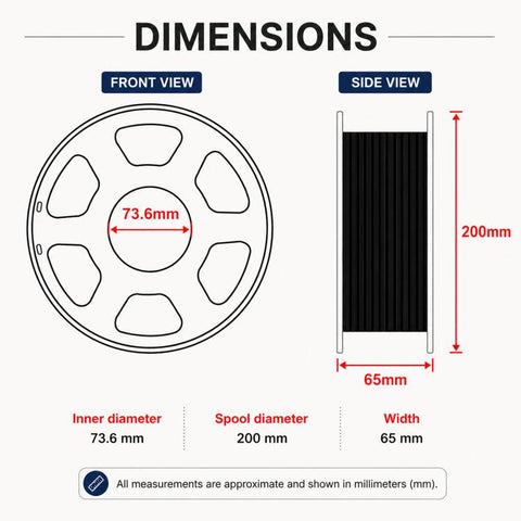Matte PLA 3D Printer Filament 1.75mm 1kg Spool Flat Low-Gloss Finish High Toughness 3D Printing Material