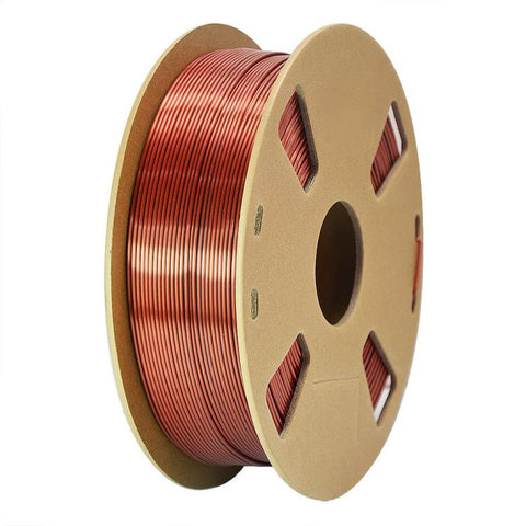 Dual Color Silk PLA Filament 1.75mm 1kg Spool Magic Color Shifting Shiny Metallic 3D Printing Material
