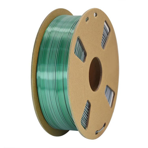 Dual Color Silk PLA Filament 1.75mm 1kg Spool Magic Color Shifting Shiny Metallic 3D Printing Material