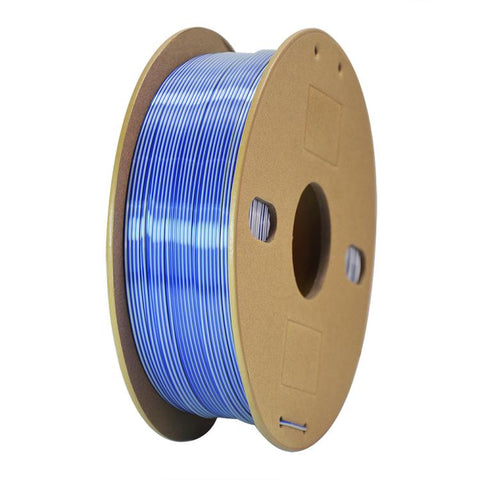 Dual Color Silk PLA Filament 1.75mm 1kg Spool Magic Color Shifting Shiny Metallic 3D Printing Material