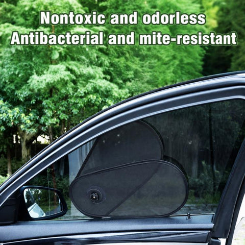Adjustable Suction Cup Car Window Sun Shade, Summer UV Protection & Heat Insulation Curtain, Adjustable Sun Shade