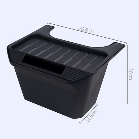 For Tesla Model Y 2022-2024 Car Trash Can Rear Seat Storage Box, Rear Seat Storage Box