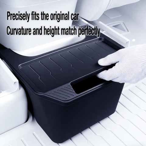 For Tesla Model Y 2022-2024 Car Trash Can Rear Seat Storage Box, Rear Seat Storage Box