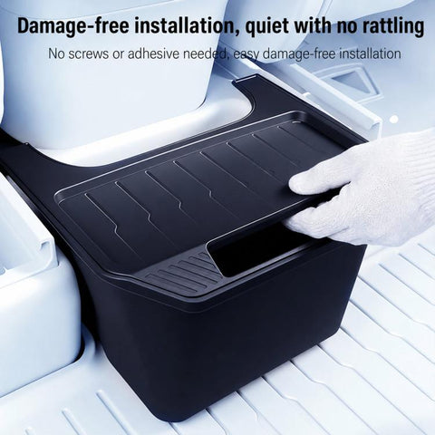 For Tesla Model Y 2022-2024 Car Trash Can Rear Seat Storage Box, Rear Seat Storage Box