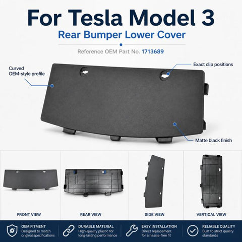 For 2023-2025 Tesla Model 3 Highland Bumper Underbody Protection Plate 1713689, 1713689