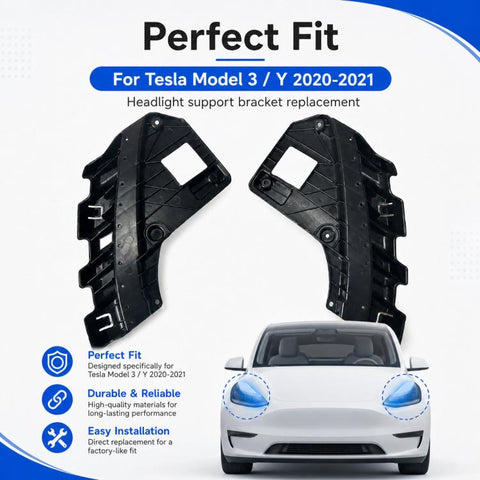 For 2020-2021 Tesla Model 3 / Y Headlight Bracket 1514952-00-B 1514953B, Left, Right
