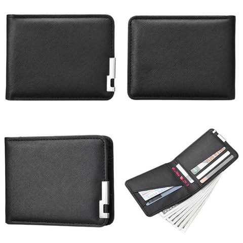 K3323 Men Short Multi-Card Slot Wallet Portable Slim & Minimalist Card Holder