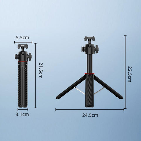 For Insta360 Ace Pro / 2 / X5 BRDRC Quick-Release Tripod Head Extension Selfie Stick