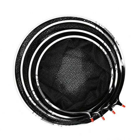LINNHUE Titanium Alloy Fishing Landing Net Head Rubber Coated Snagless Mesh Dip Net Replacement, 30cm Fine Mesh, 35cm Fine Mesh, 35cm Light Fine Mesh, 40cm Coarse Mesh, 45cm Coarse Mesh