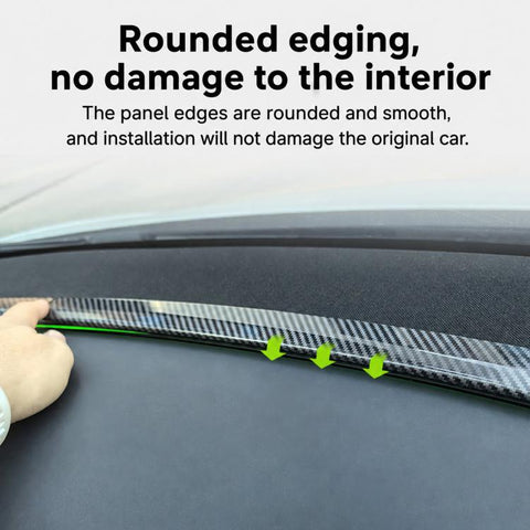 For Tesla Model Y / Y L Car Front Windshield Ambient Light Decorative Trim Strip