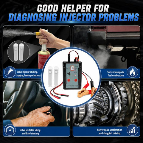 Fuel Injector Tester And Cleaner With 2 Size Adapters