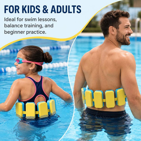 Swimming Waist Belt With Back Float Board