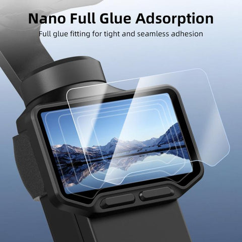 For Insta360 Luna Ultra BRDRC Jet Lens Protector AR Tempered Glass Screen Protector, Screen Protector+Tool, Lens+Screen Protector+Tool