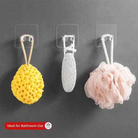 10pcs Adhesive Badminton Racket Wall Hooks No Drill Tennis Racquet Holder Waterproof Power Plug Organizer