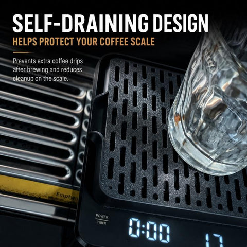 Self-Draining Espresso Scale Drip Tray 3D-Printed PLA Sloped Coffee Scale Protector