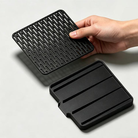 Self-Draining Espresso Scale Drip Tray 3D-Printed PLA Sloped Coffee Scale Protector
