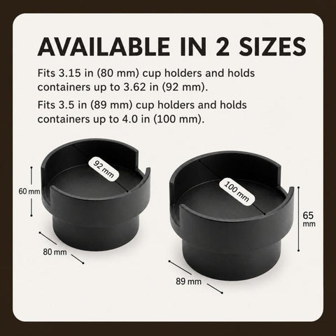 Sofa Cup Holder Adapter Expander 3D-Printed PLA Couch Drink Holder Insert for Large Mugs & Tumblers, Small, Large
