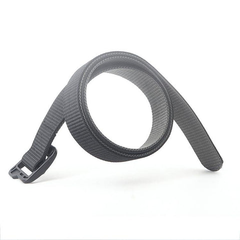 Men Web Thickened Double-Sided Canvas Belts With Plastic Buckle, 110cm, 120cm, 130cm