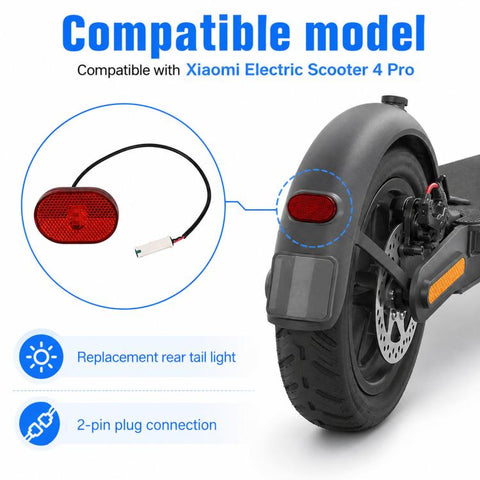 For Xiaomi Electric Scooter 4 Pro Rear Tail Light Length 38.5cm