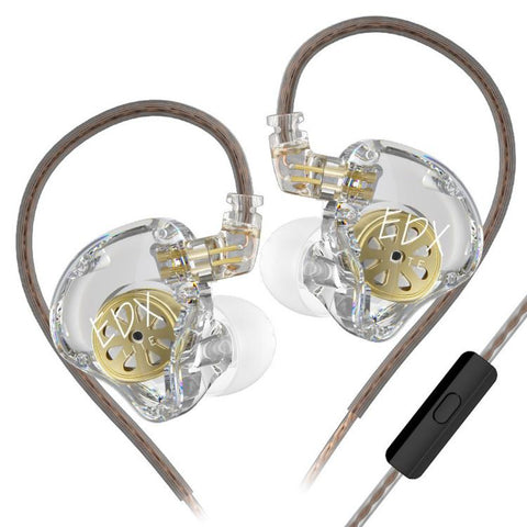 KZ-EDX Lite Internal-Magnet Dynamic Driver 1.2m Wired Earphones Deep Bass Detachable Cable Music Gaming Earbuds, Translucent Gray Standard, Translucent Gray With Mic, Transparent Standard, Transparent With Mic, Translucent Gray With Mic Type-C         ...
