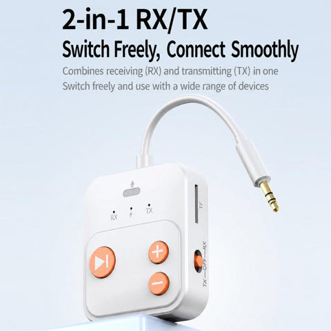 2-In-1 Bluetooth Receiver/Transmitter TF Card Music Player Adapter, A26