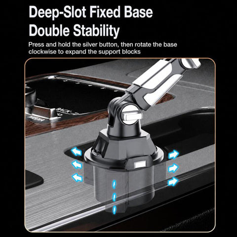 Car Center Console Cup Holder Navigation Phone/Tablet Holder, S258