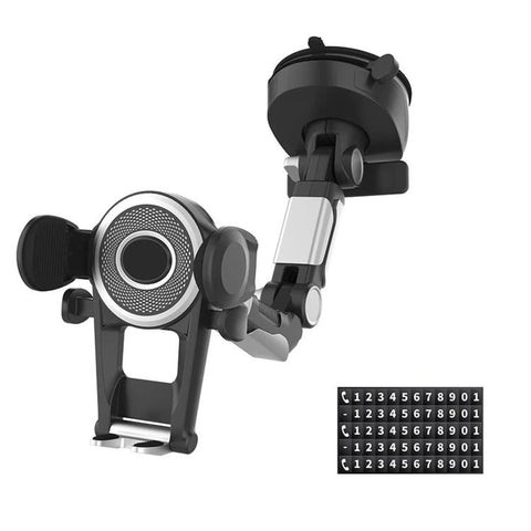 Car Suction Cup Rotating Phone Holder With Parking Sign, With Parking Sign