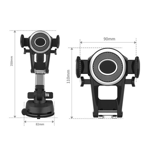 Car Suction Cup Rotating Phone Holder With Parking Sign, With Parking Sign