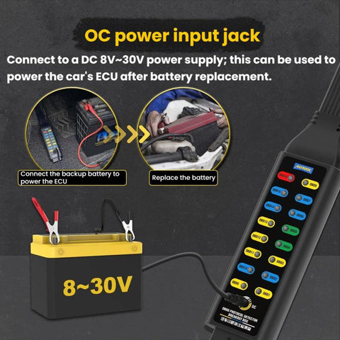 AUTOOL OBD2 Diagnostic Protocol Scanner Vehicle Power System Jumper Box, OBD2 Diagnostic Protocol Scanner
