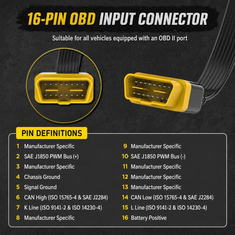 AUTOOL OBD2 Diagnostic Protocol Scanner Vehicle Power System Jumper Box, OBD2 Diagnostic Protocol Scanner
