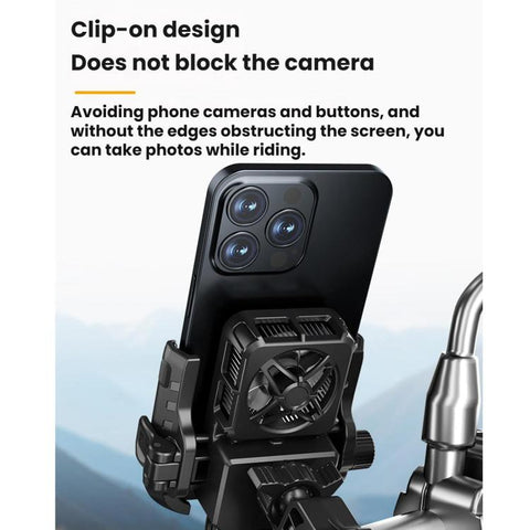 Motorcycle Semiconductor Cooling Mobile Phone Live Streaming Heat Sink Bracket, Handlebars