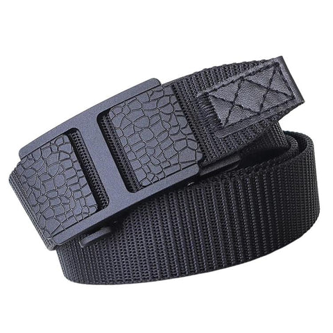 Mens Casual Web Belt Business Work Nylon Belts With Automatic Buckle, 105cm, 115cm, 125cm