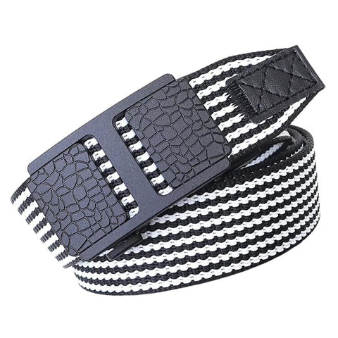 Mens Casual Web Belt Business Work Nylon Belts With Automatic Buckle, 105cm, 115cm, 125cm