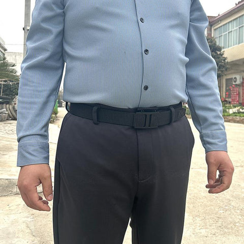 Mens Casual Web Belt Business Work Nylon Belts With Automatic Buckle, 105cm, 115cm, 125cm