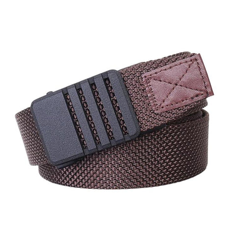 Automatic Buckle Nylon Belt Men Belt For Business Casual Denim Wear, 105cm, 115cm, 125cm