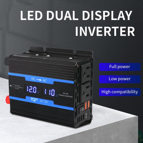 XUYUAN 12V To 110V Car-Modified Sine Wave Inverter 500W With Display Screen