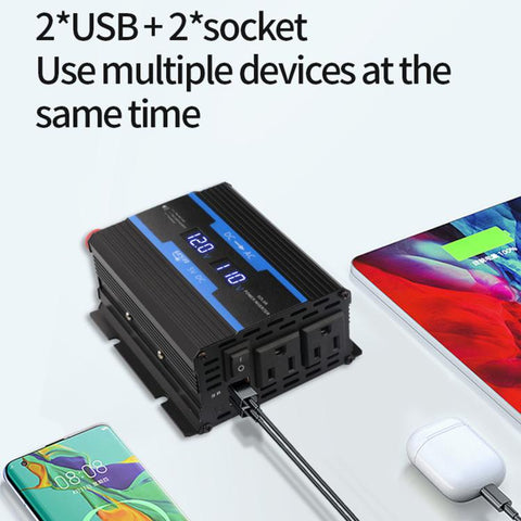 XUYUAN 12V To 110V Car-Modified Sine Wave Inverter 500W With Display Screen