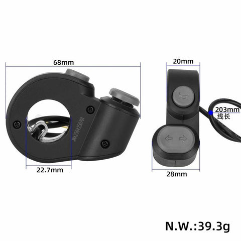For Segway Ninebot MAX G2 Horn & Turn Signal Switch Assembly Electric Scooter Handlebar Control Button, Horn & Turn Signal Switch