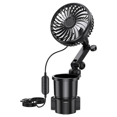 SHUNWEI 2 In 1 Car Cup Holder Multifunctional Adjustable Fan, SD-2704