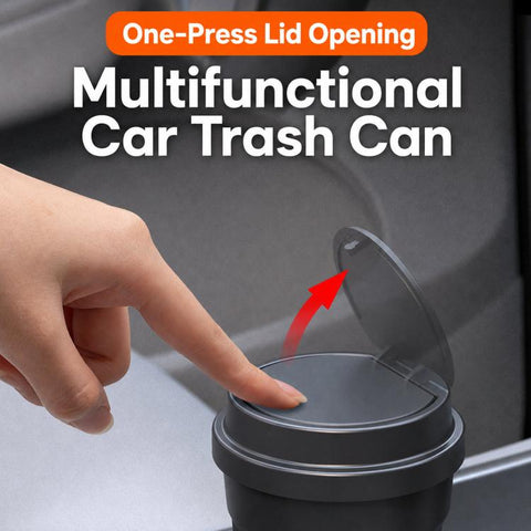 Multifunctional Car Trash Can Mini Vehicle Storage Bucket & Ashtray, Car Trash Can With Lid