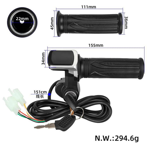 36V Electric Scooter Twist Throttle Replacement Speed Control Handle Grip Assembly