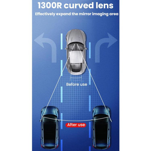 SHUNWEI Adjustable Suction Cup Wide-angle Reversing Mirror