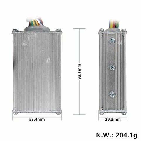 S886 350W Electric Scooter Brushless Motor Controller and LCD Display Throttle Kit 36V/48V 13A