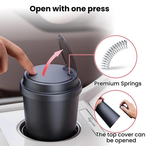SHUNWEI Portable Round Car Water Cup Holder Miscellaneous Item Storage Box