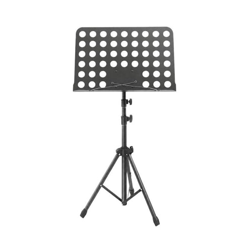 Portable Foldable Universal Music Stand Height Adjustable Sheet Music Rack For Rehearsal & Performance, Stand + Folder + Storage Bag