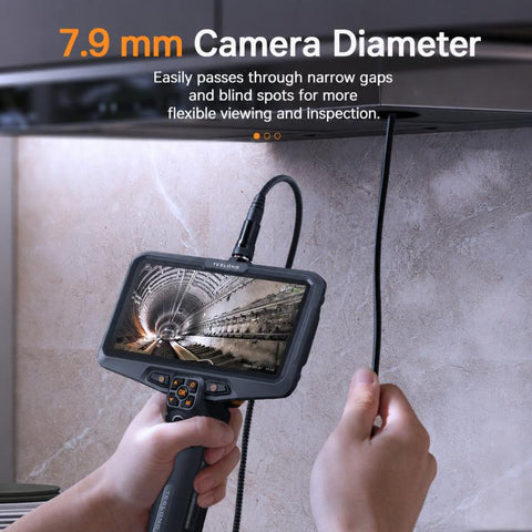 TESLONG NTS600 6 Inch Large Screen HD Industrial Endoscope IP67 Waterproof Inspection Camera, NTS600